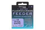 DRENNAN FLUOROCARBON FEEDER WIDE GAPE HOOKS TO NYLON