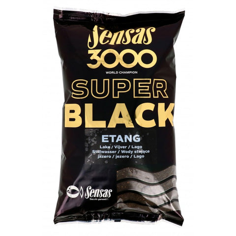 Sensas 3000 Super Black ETANG Groundbait (1kg)