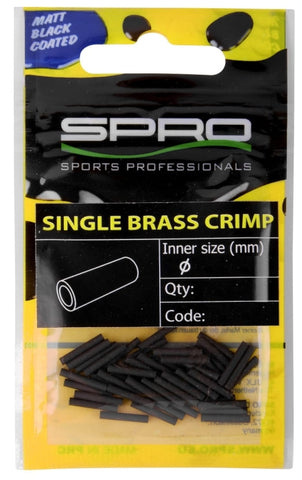 SPRO Matte Black W-Brass Crimp
