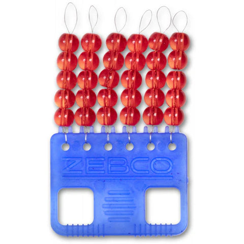 Zebco Glass Beads Red