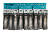 Crystal Dibber Rigs There are three Crystal Dibber Pole Rig options, each expertly tied and feature our award-winning pole floats.