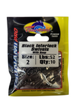 Tsunami Black Interlock Snap Swivels