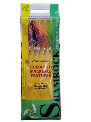Shamrock Coloured Mackerel Feathers