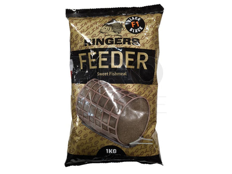 Ringers Sweet Fishmeal Feeder Ground-Bait F1 Black